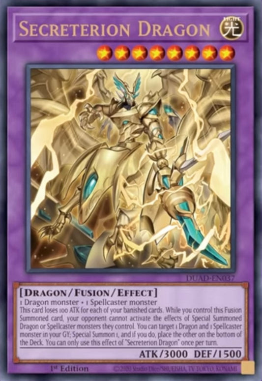 Secreterion Dragon 1st Edition DUAD (Ultra Rare) EU English