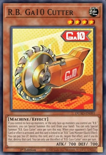R.B. Ga10 Cutter 1st Edition DUAD (Super Rare) EU English