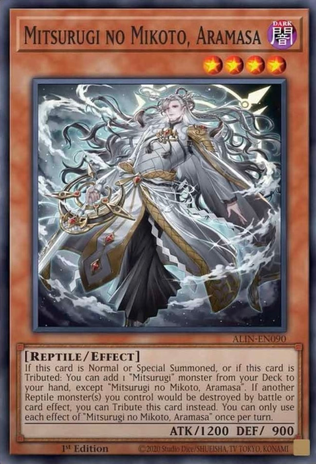 Mitsurugi no Mikoto, Aramasa 1st Edition ALIN (Super Rare) EU English