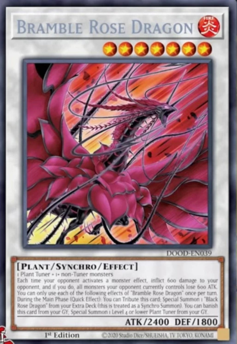 Bramble Rose Dragon 1st Edition DOOD (Starlight Rare) EU English