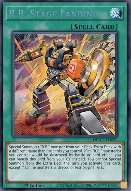 R.B. Stage Landing 1st Edition DUAD (Secret Rare) EU English