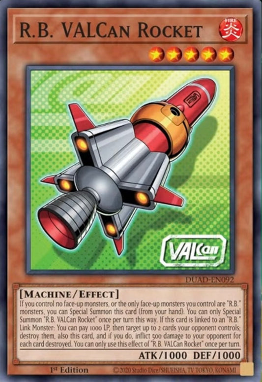 R.B. VALCan Rocket 1st Edition DUAD (Super Rare) EU English