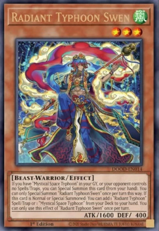 Radiant Typhoon Swen 1st Edition DOOD (Starlight Rare) EU English