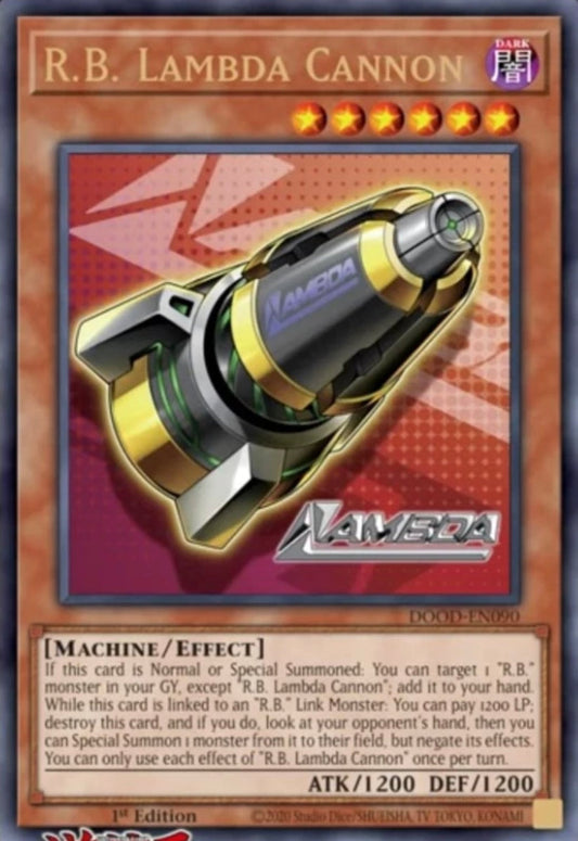 R.B. Lambda Cannon 1st Edition DOOD (Starlight Rare) EU English