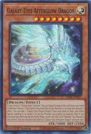 Galaxy-Eyes Afterglow Dragon 1st Edition RA01 Super Rare US Print