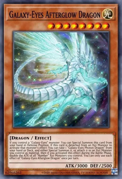 Galaxy-Eyes Afterglow Dragon RA01 Ultra Rare US Print