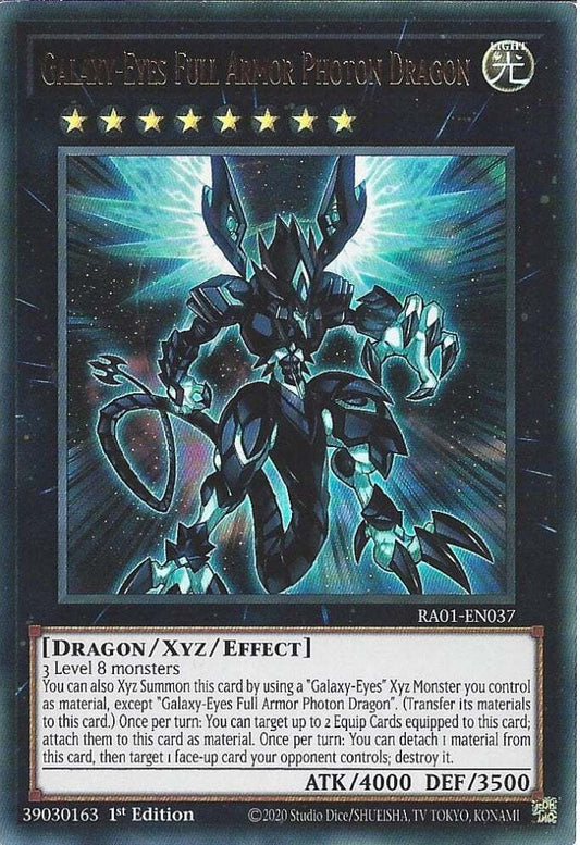 Galaxy-Eyes Full Armor Photon Dragon RA01 Ultra Rare US Print