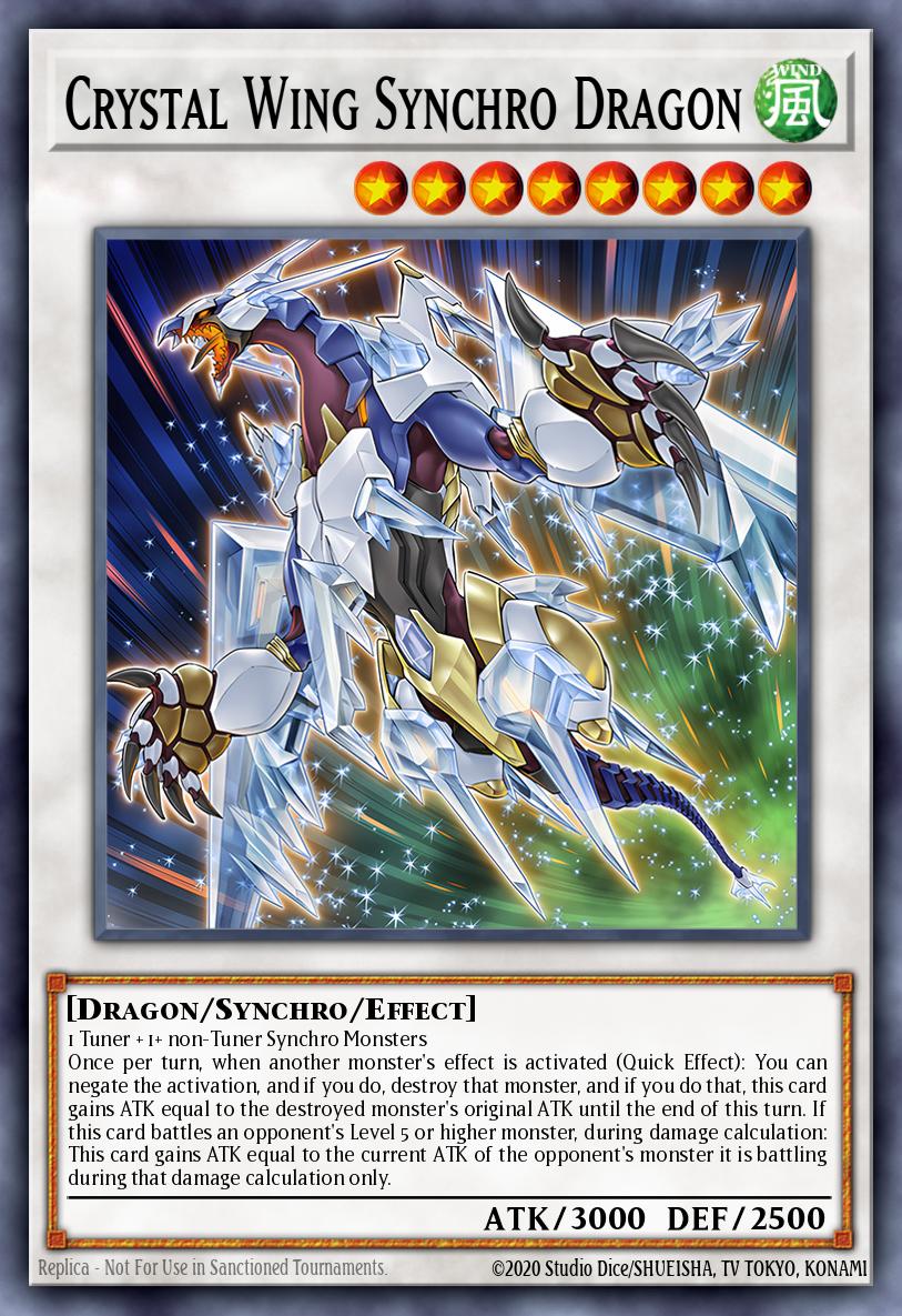 Crystal Wing Synchro Dragon 1st Edition PHRE (Rare) EU English