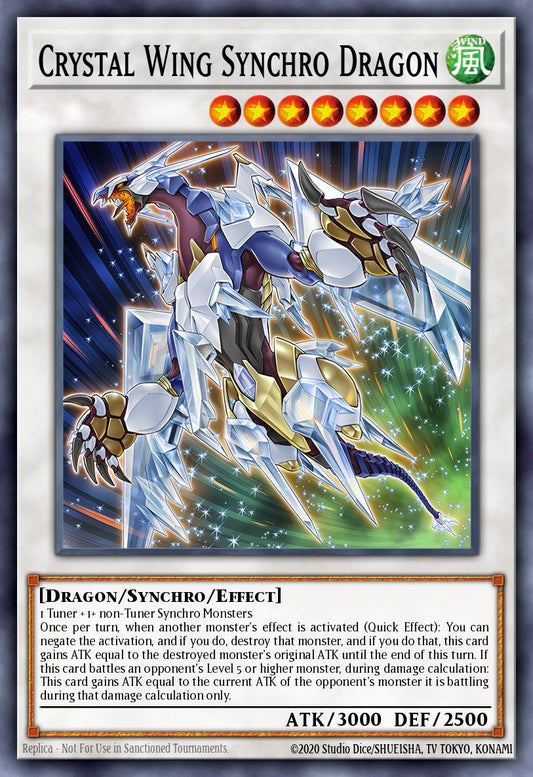 Crystal Wing Synchro Dragon 1st Edition PHRE (Rare) EU English