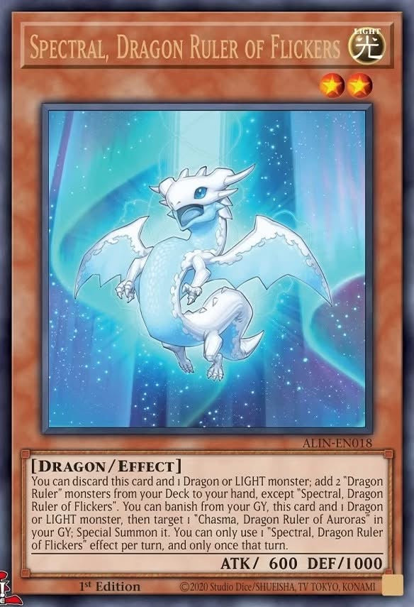 Spectral, Dragon Ruler of Flickers 1st Edition ALIN (Ultra Rare) EU English