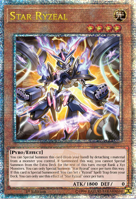Star Ryzeal 1st Edition ALIN (Quarter Century Secret Rare) EU English