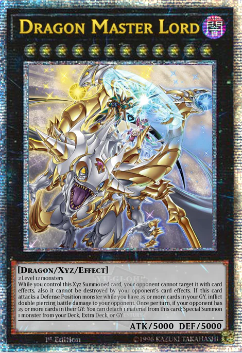 Dragon Master Lord 1st Edition ALIN (Quarter Century Secret Rare) EU English