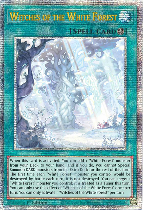 Witches of the White Forest 1st Edition ALIN (Quarter Century Secret Rare) EU English