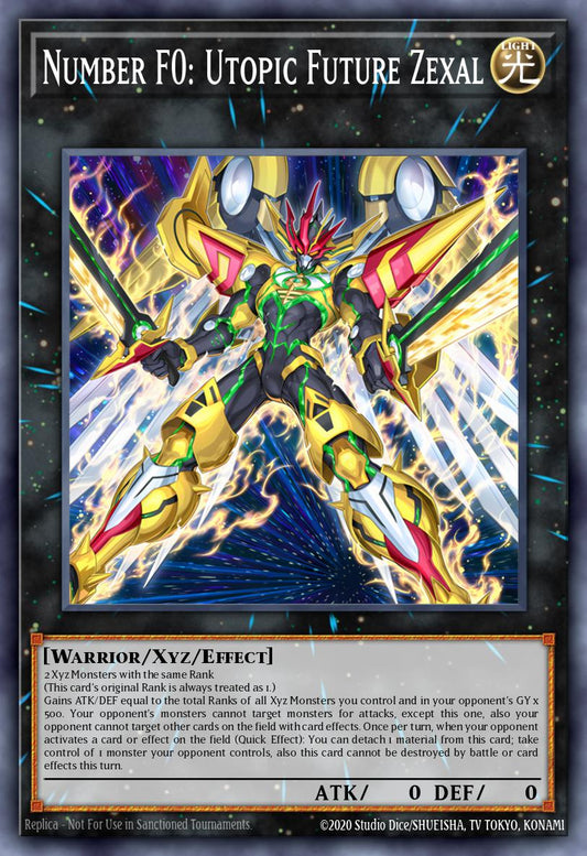 Number F0: Utopic Future Zexal 1st Edition DUAD (Starlight Rare) EU English