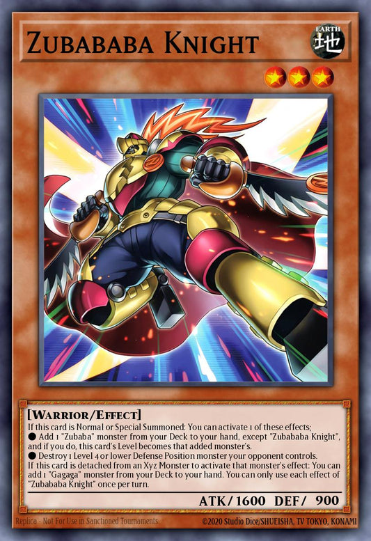 Zubababa Knight 1st Edition DUAD (Super Rare) EU English