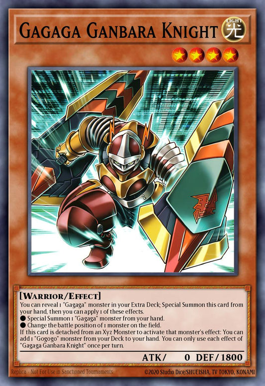 Gagaga Ganbara Knight 1st Edition DUAD (Super Rare) EU English
