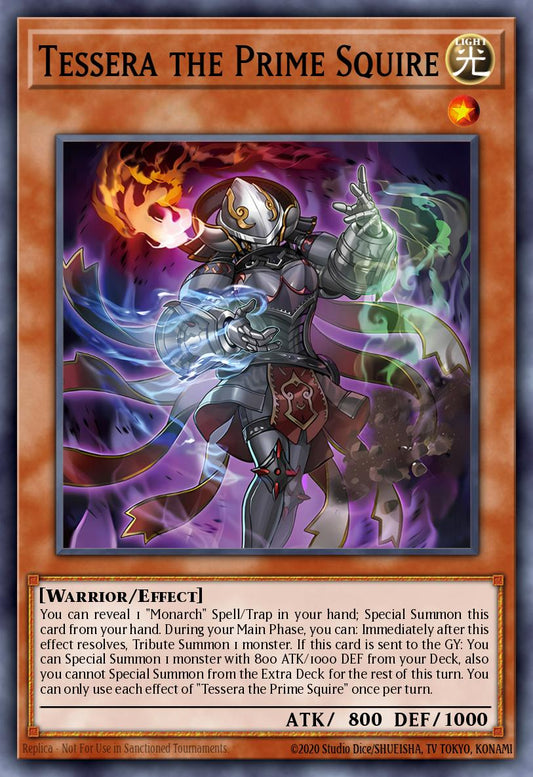 Tessera the Primal Squire 1st Edition DUAD (Super Rare) EU English