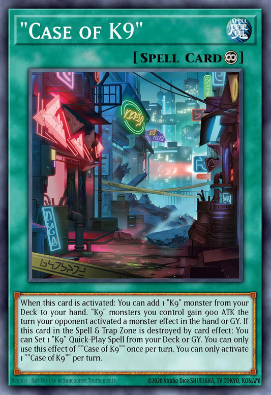 A Case For K9 1st Edition JUSH (Rare) EU English