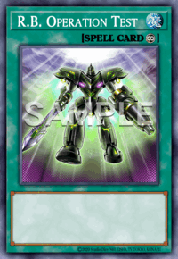 R.B. Operation Test 1st Edition DOOD (Super Rare) EU English