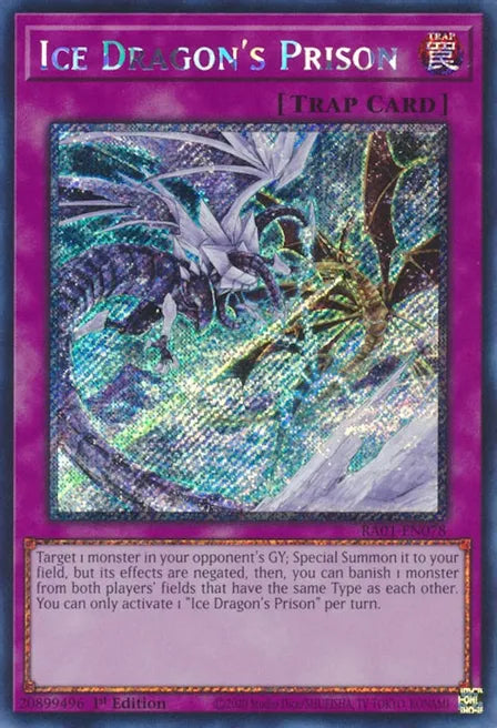 Ice Dragon's Prison RA01 Platinum Secret Rare US Print