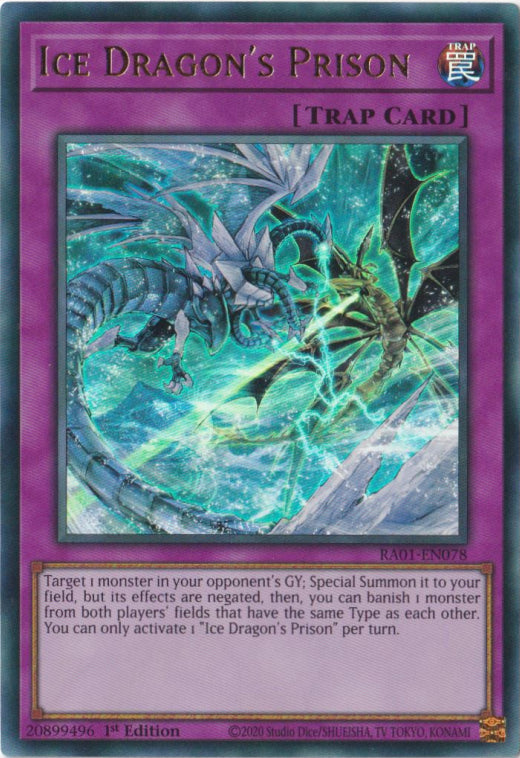 Ice Dragon's Prison RA01 Ultra Rare US Print