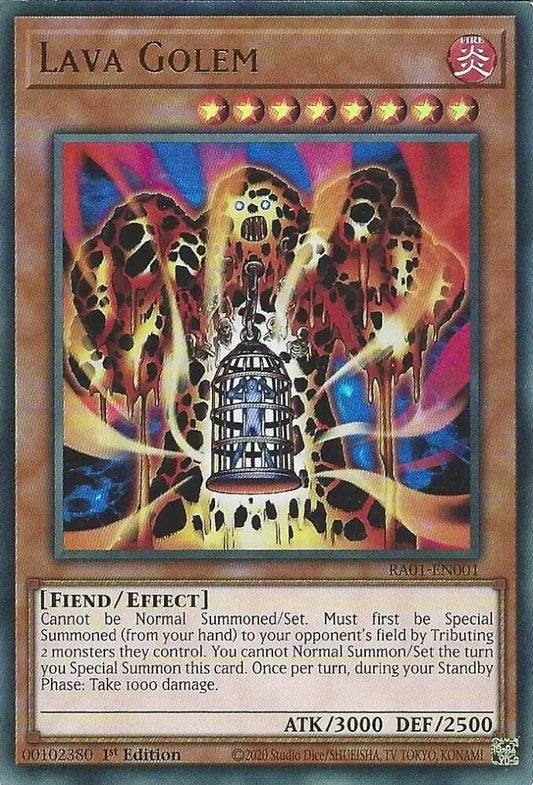 Lava Golem 1st Edition RA01 Super Rare US Print