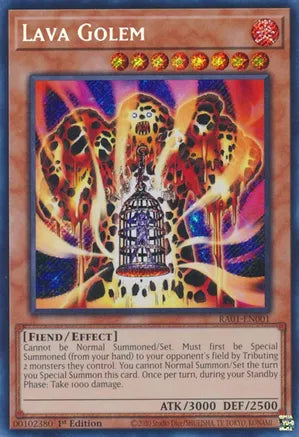 Lava Golem RA01 Secret Rare US Print