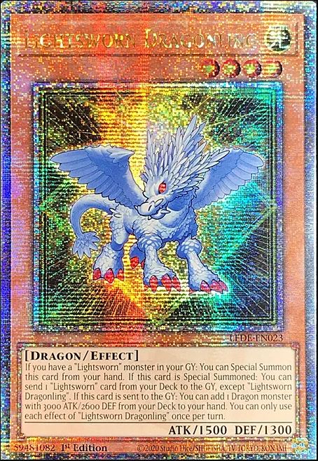 Lightsworn Dragonling LEDE Quarter Century Secret Rare EU English