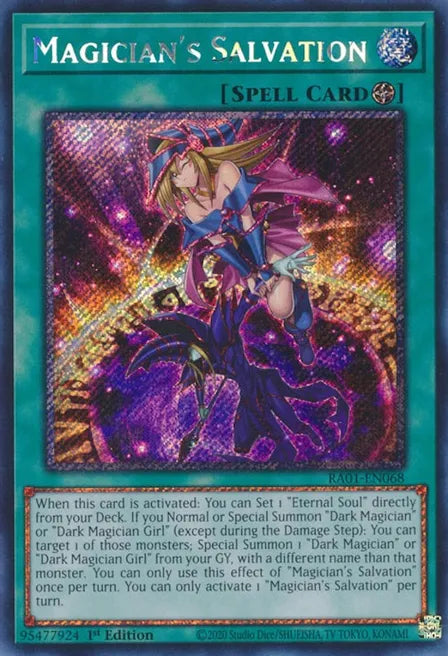 Magician's Salvation RA01 Platinum Secret Rare US Print