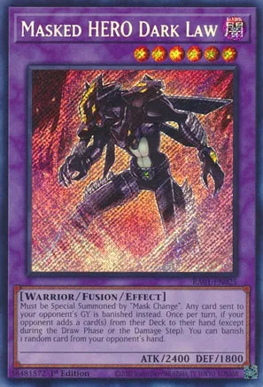 Masked HERO Dark Law RA01 Secret Rare US Print