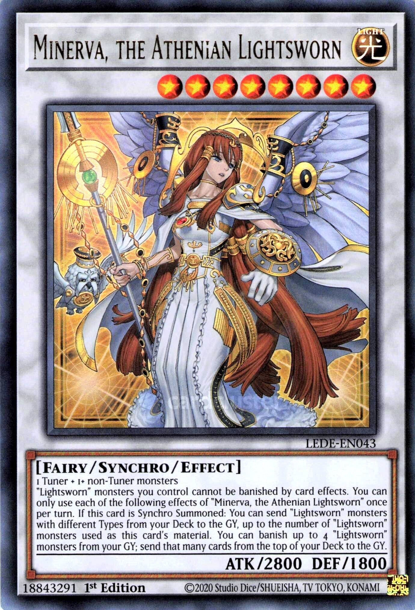 Minerva, the Athenian Lightsworn LEDE Ultra Rare EU English