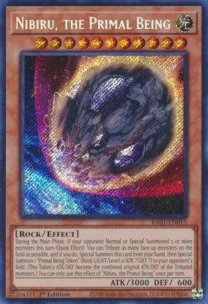 Nibiru, the Primal Being RA01 Secret Rare US Print