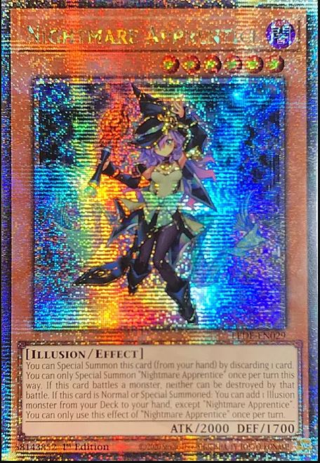 Nightmare Apprentice LEDE Quarter Century Secret Rare EU English