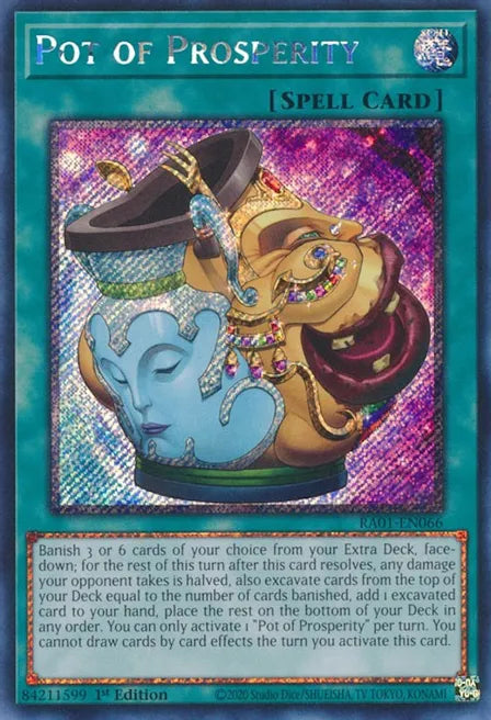 Pot of Prosperity RA01 Platinum Secret Rare US Print