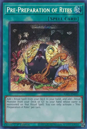 Pre-Preparation of Rites RA01 Secret Rare US Print