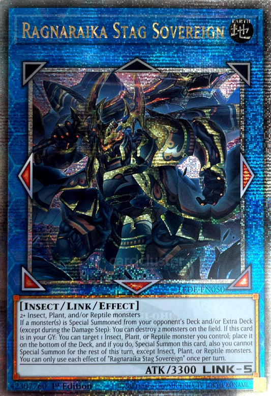 Ragnaraika Stag Sovereign LEDE Quarter Century Secret Rare EU English