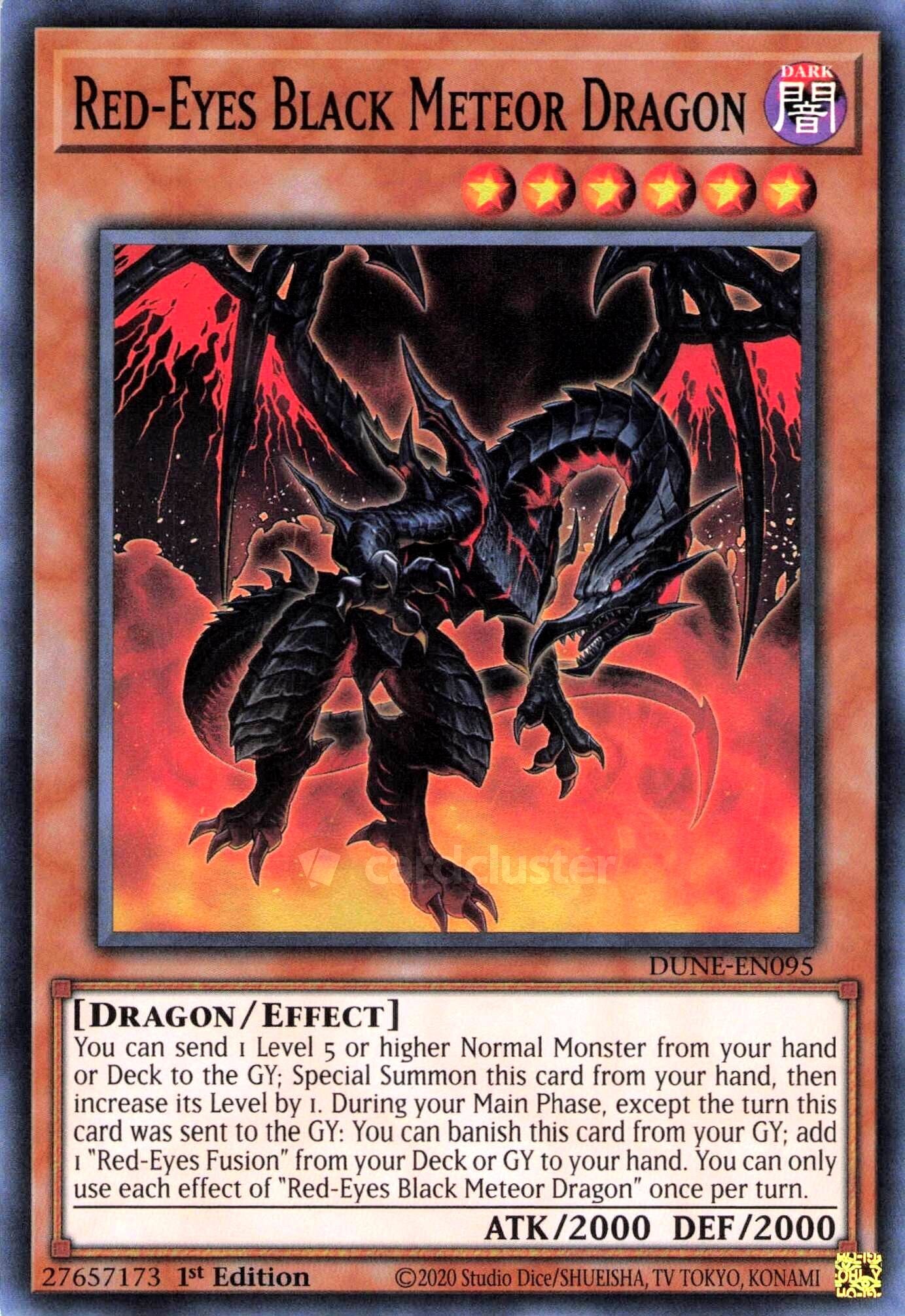 Red-Eyes Black Meteor Dragon DUNE Super Rare EU English