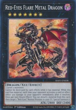 Red-Eyes Flare Metal Dragon 1st Edition RA01 Super Rare US Print