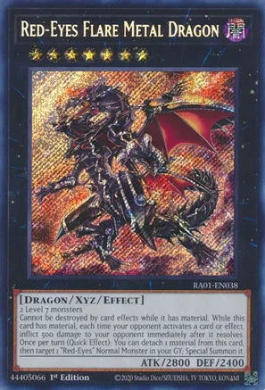 Red-Eyes Flare Metal Dragon RA01 Secret Rare US Print