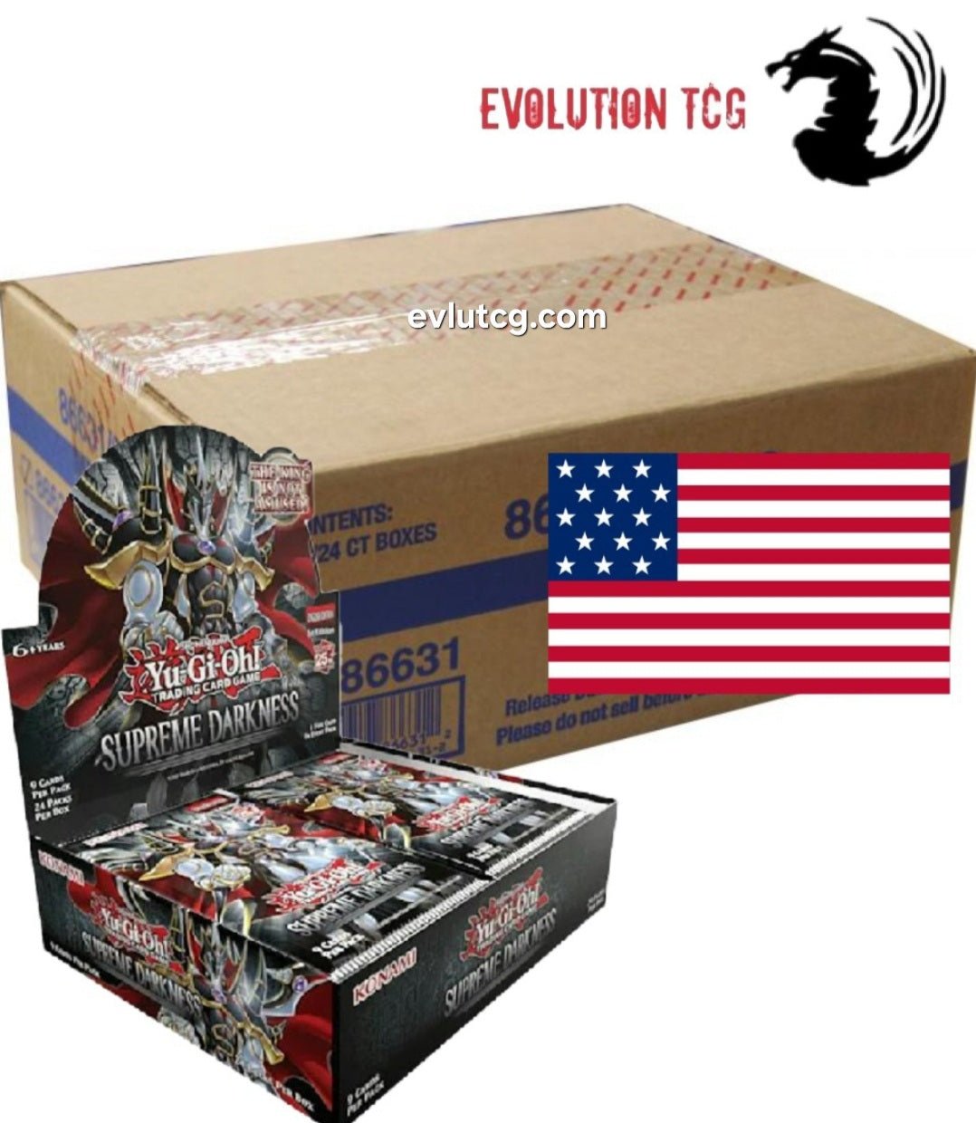 supreme darkness yugioh booster box Supreme Darkness Sealed Case (12x booster boxes) American Print Pre-Or – Evolution TCG