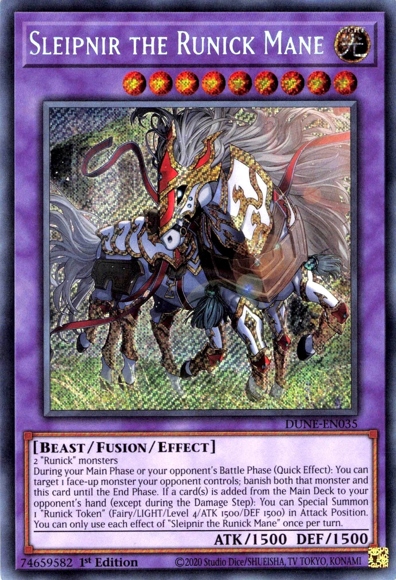 Sleipnir the Runick Mane DUNE Secret Rare EU English