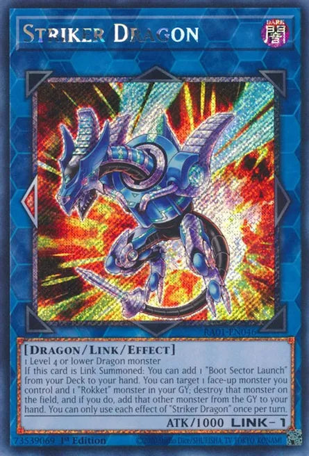 Striker Dragon RA01 Platinum Secret Rare US Print