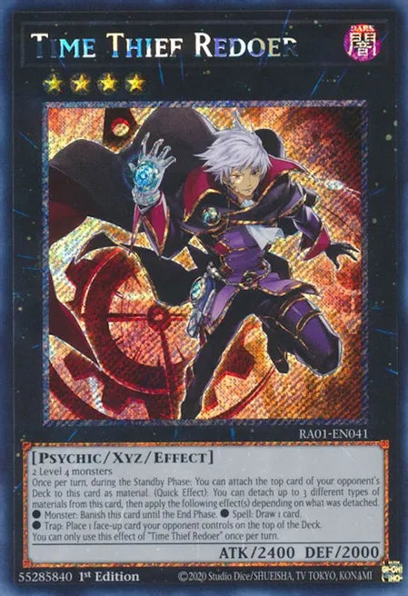 Time Thief Redoer RA01 Platinum Secret Rare US Print