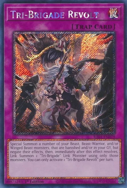 Tri-Brigade Revolt RA01 Platinum Secret Rare US Print