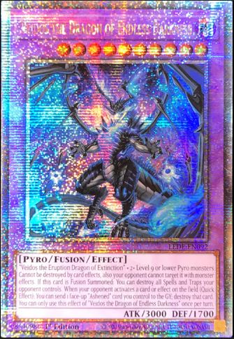 Veidos the Dragon of Endless Darkness LEDE Quarter Century Secret Rare EU English