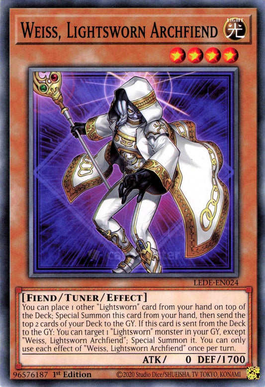 Weiss, Lightsworn Archfiend LEDE EU English