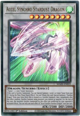 Accel Synchro Stardust Dragon 1st Edition EU English Ultra Rare (MAZE)