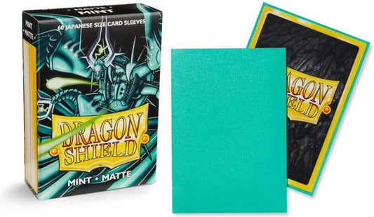 Dragon Shield Japanese size Matte Sleeves - Mint (60 Sleeves)