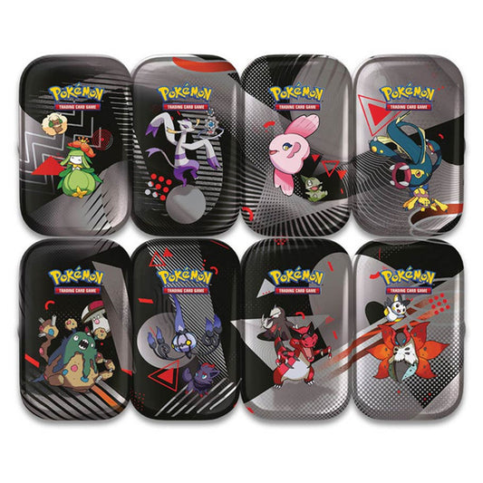 Pokémon Black Bolt & White Flare: Unova - Mini Tin Display (8 Tins) - English
