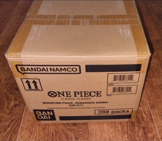 One Piece Card Game - OP01 Romance Dawn - Blue Bottom Sealed Case (12x Booster Boxes) English